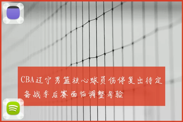 CBA辽宁男篮核心球员伤停复出待定 备战季后赛面临调整考验